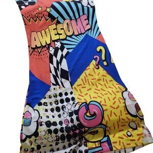 Graphic novelty print comic book plants fit and flare bootleg boot cut trendy